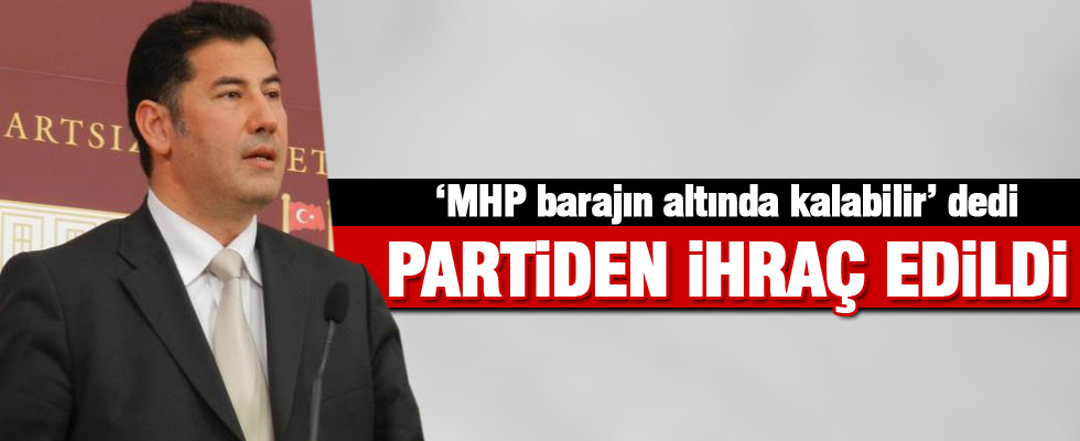 Sinan Oğan partisinden ihraç edildi