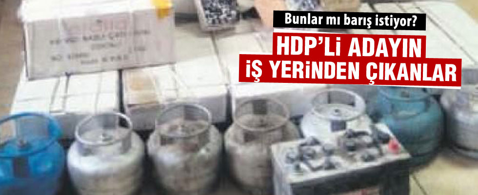 HDP'li adayların cephaneliği