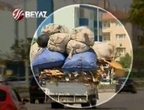 BEYAZ HABER - Trafikte canlı bomba gibi geziyor!