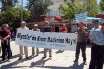 KRATER GÖLÜ - Yeşilova'da Krom Madeni Protestosu