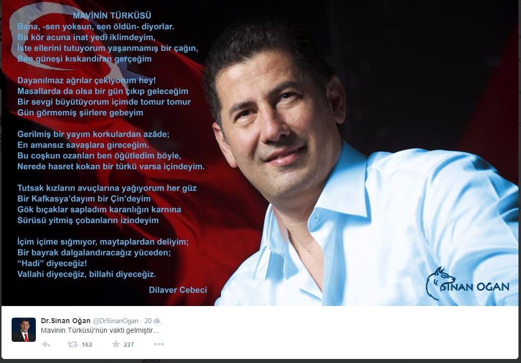 Sinan Oğan sessizliğini bozdu