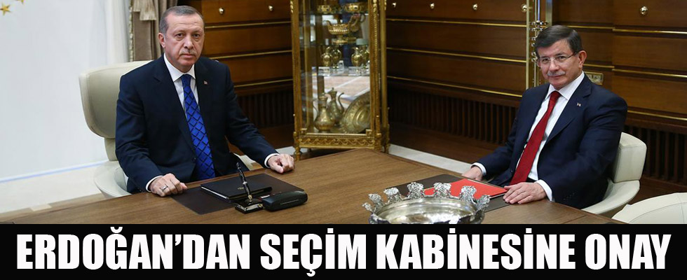 Erdoğan'dan seçim kabinesine onay