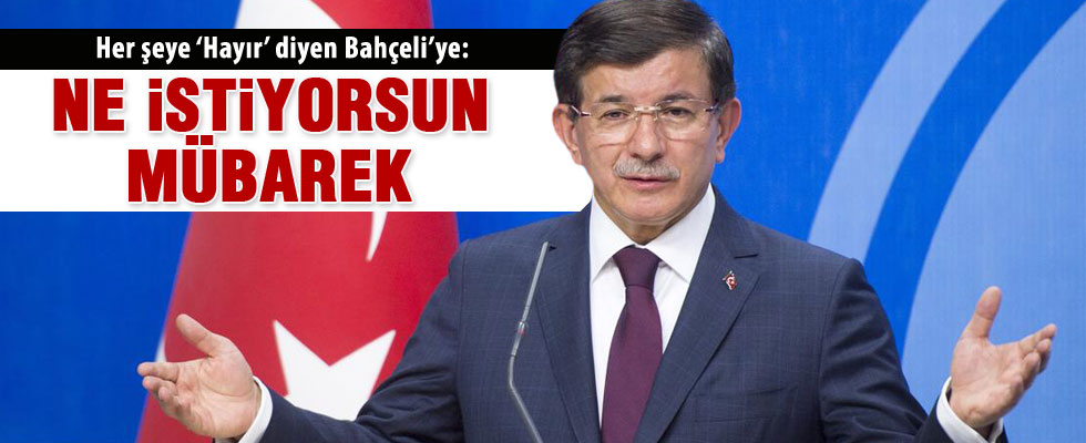 Başbakan Davutoğlu'nda Bahçeli'ye tepki