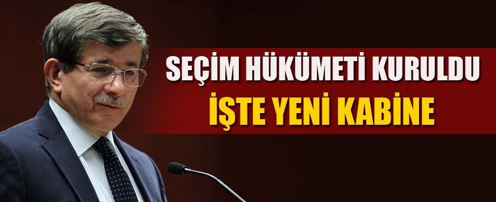 Başbakan Davutoğlu seçim kabinesini açıkladı