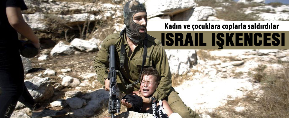 İsrail askeri çocukları coplarla dövdü