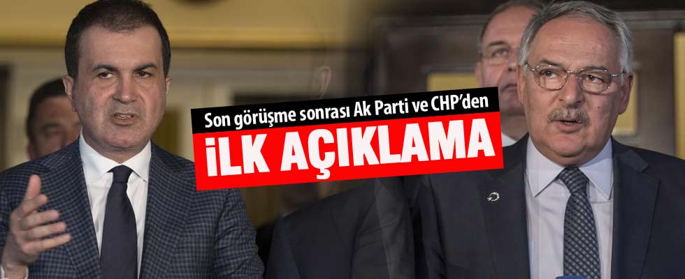 AK Parti ile CHP arasındaki son görüşme sona erdi