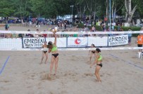 Eğirdir'de Plaj Voleybolu İlgi Gördü