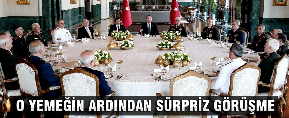 Cumhurbaşkanı Erdoğan'dan 25 dakikalık süpriz görüşme