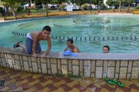 ELEKTRİK HATTI - Nazilli'de Çocuklar Tehlikeli Sularda Yüzüyor