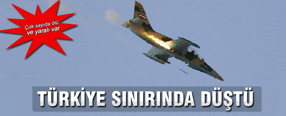 Sınıra Suriye savaş uçağı düştü: 35 ölü, çok sayıda yaralı var