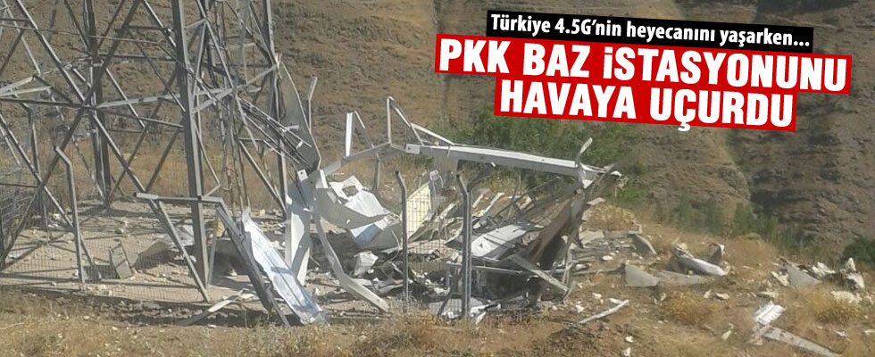PKK baz istasyonunu havaya uçurdu