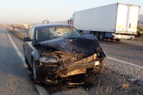 Alaşehir'de Trafik Kazası Açıklaması 2 Ölü, 1 Yaralı