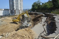 Fatsa'da Heyelan Meydana Gelen Yol Onarılıyor