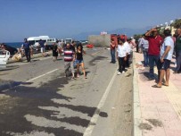 Lastiği Patlayan Otomobil Tır'la Çarpıştı Açıklaması 4 Yaralı