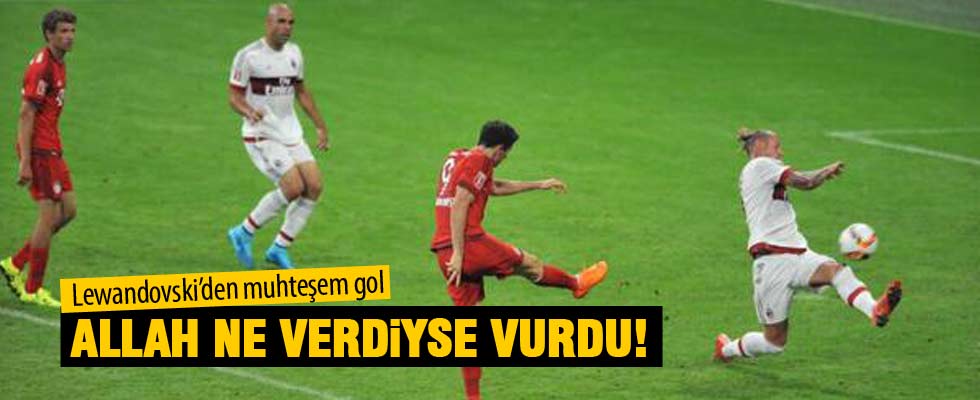 Bayernli Lewandovski'den muhteşem gol