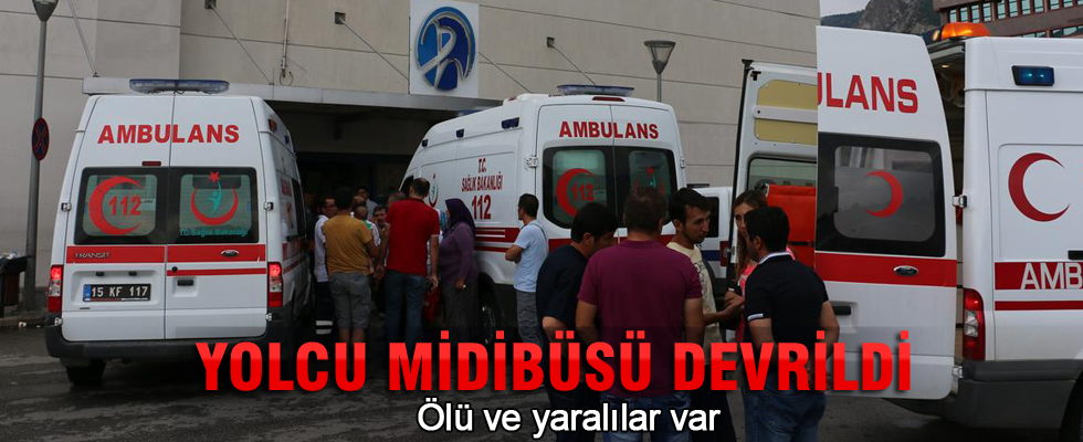 Burdur'da feci kaza: 2 ölü, 8 yaralı