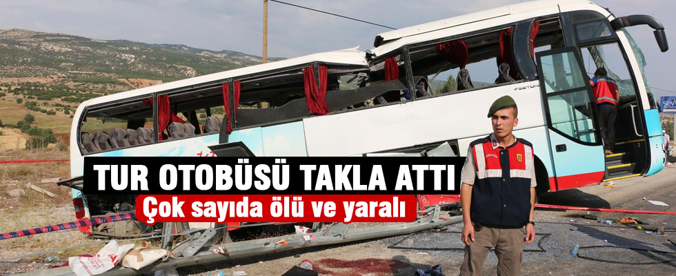 Tur otobüsü devrildi: 4 ölü