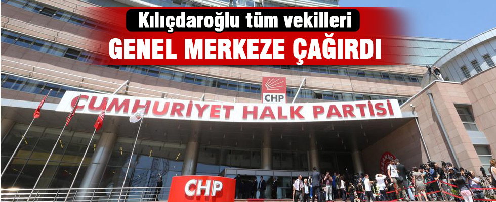 Kılıçdaroğlu MYK'yı topluyor