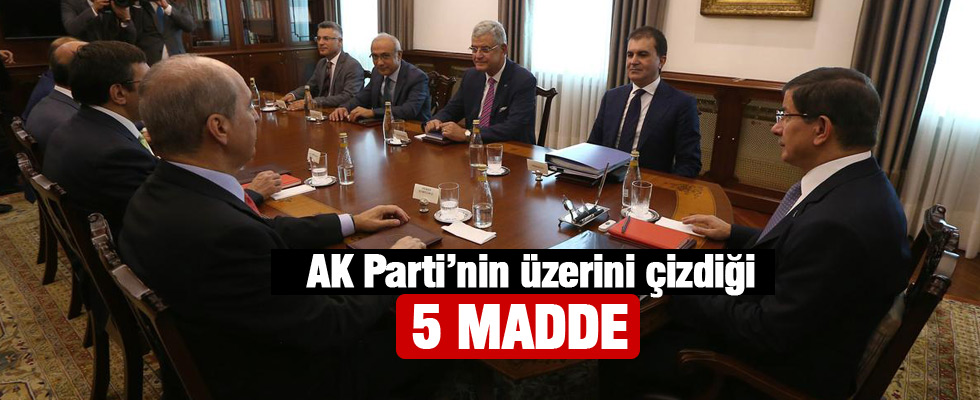AK Parti'nin CHP ile uzlaşamadığı maddeler belli olmaya başladı