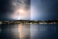 Bodrum'da Şimşek Ve Yıldırımlar Büyüledi