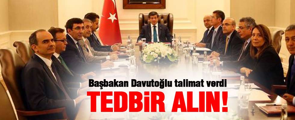 Davutoğlu talimatı verdi: Tedbir alın!