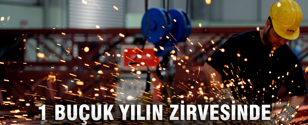Sanayi üretimi 1 buçuk yılın zirvesinde