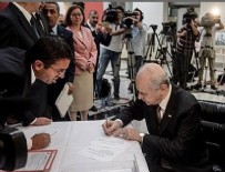 TUĞRUL TÜRKEŞ - Devlet Bahçeli adaylık başvurusunda bulundu