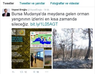 Eroğlu Açıklaması 'Bursa'daki Yangının İzlerini Sileceğiz'