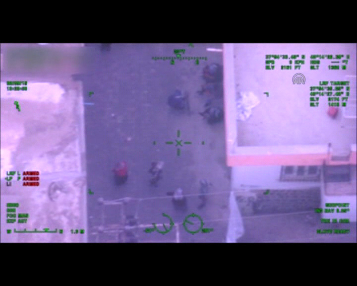 Sur'daki terör operasyonu havadan görüntülendi