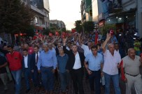 TERÖRE LANET - Akhisar Ülkü Ocakları Şehitler İçin Yürüdü