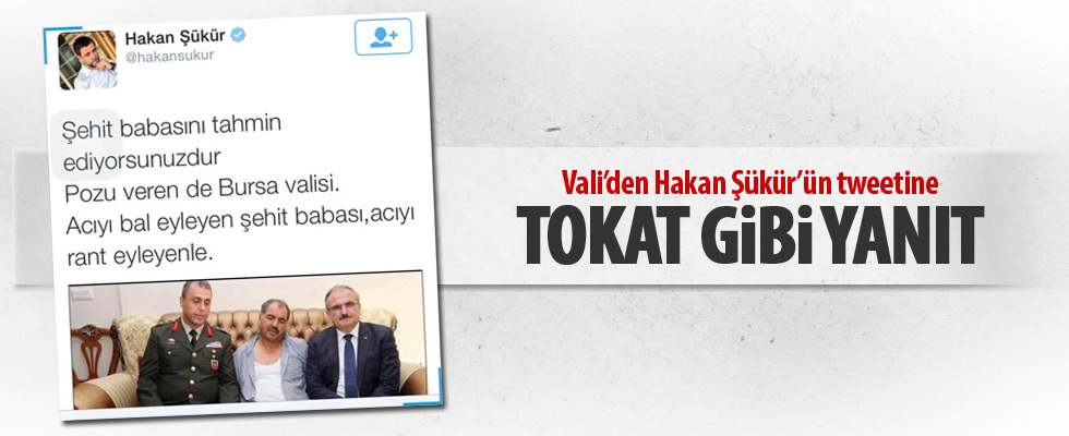 Hakan Şükür'ün tweetine validen tokat gibi yanıt