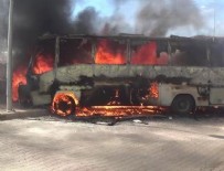 YANGıN YERI - İstanbul'da 2 otobüs cayır cayır yandı