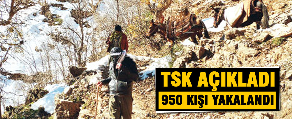 TSK açıkladı: 950 kişi yakalandı