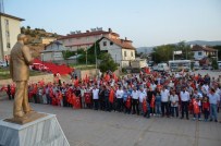 Koyulhisar'da 'Şehitlere Saygı,Teröre Lanet' Yürüyüşü Yapıldı