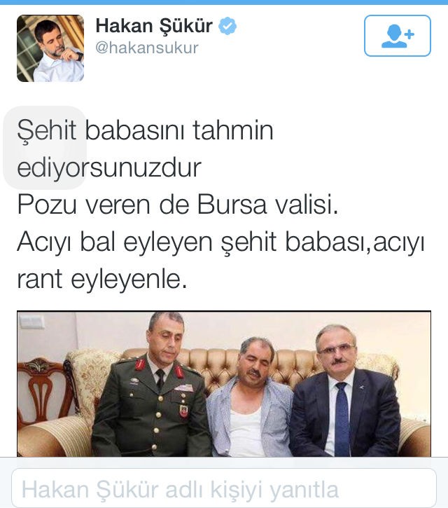 Hakan Şükür'ün tweetine validen tokat gibi yanıt