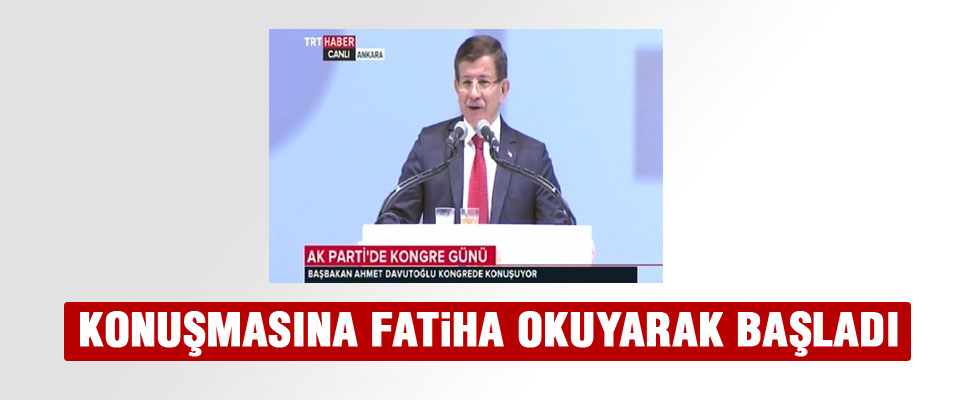 Başbakan Davutoğlu, AK Parti kongresinde konuştu