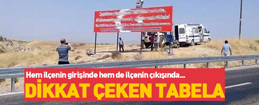 Mersin'de dikkat çeken tabela!