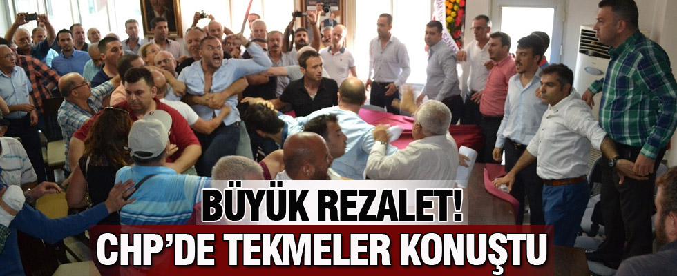 CHP'de Tekmeler Konuştu