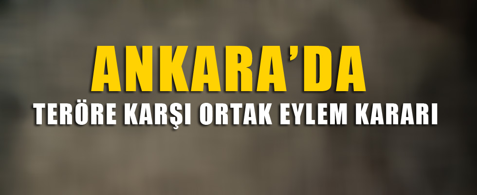 Teröre karşı ortak eylem kararı