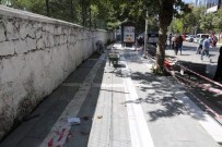 KALDIRIM ÇALIŞMASI - Gölbaşı Caddesinde Model Kaldırım Çalışması