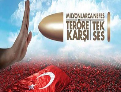 Yenikapı'da teröre karşı tek ses mitingi