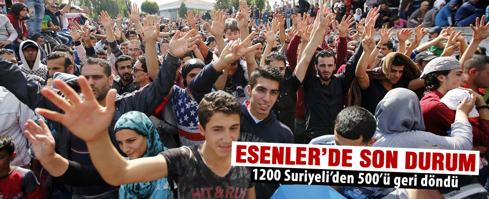 İstanbul Otogarı'ndaki Suriyelilerden 500'ü geri döndü