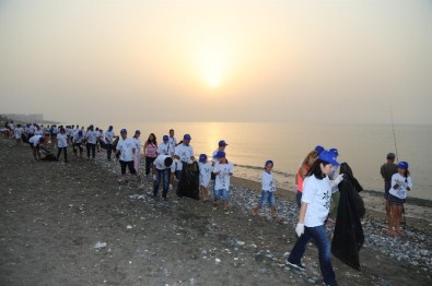 Meski Çalışanları, Yavru Carettalar İçin Kıyı Temizliği Yaptı