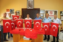 KEMAL KAPLAN - Ayakkabıcılar Sitesi Bayraklarla Donandı