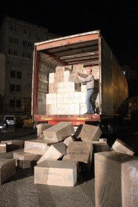 Kahramanmaraş'ta 500 Bin Paket Kaçak Sigara Ele Geçirildi