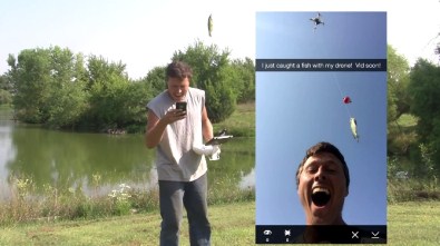 Havadan Balık Tuttu