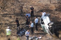 Şarampole Yuvarlanan Otomobildeki Çocuğu Zor Sakinleştirdiler