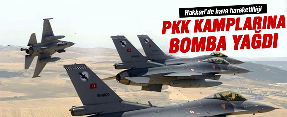Savaş uçakları PKK kamplarına yöneldi