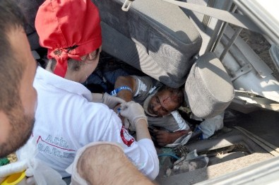 Devrilen Beton Mikserinde Can Pazarı