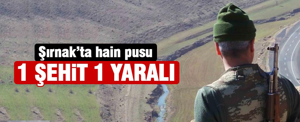 Şırnak'ta silahlı saldırı: 1 şehit